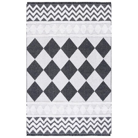 Safavieh 8 x 10 ft. Augustine 700 Power Loomed Rectangle Area Rug Ivory & Black AGT722Z-8